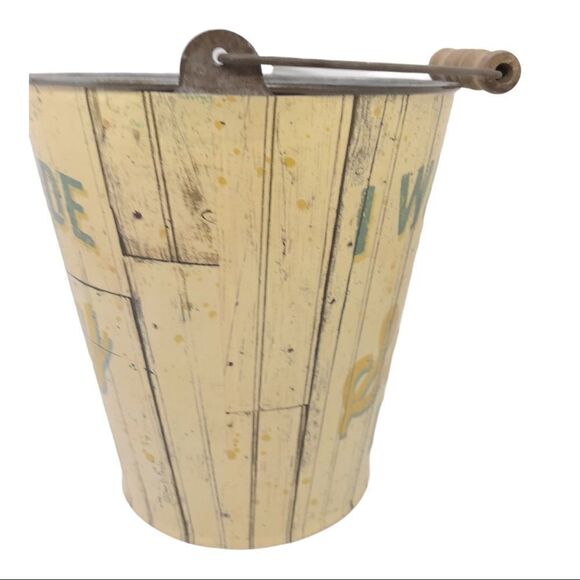 Beach Decor Metal Sand Pail Decoration Accent Costal Decor - Picture 4 of 12
